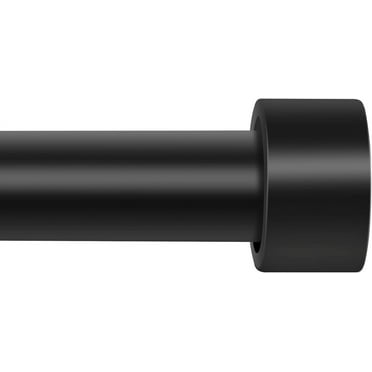 Curtain Rods for Windows 48 to 84 Inch, 1 Inch Industrial Curtain Rod, Black Rustic Curtain Rods For Bedroom, Indoor&Outdoor Curtain Rod, Room Divider Curtain Rods Adjustable Telescope Design