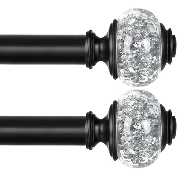 Curtain Rods for Windows 48 to 84 Inch, 7/8 inch Luxury Gold Curtain ...