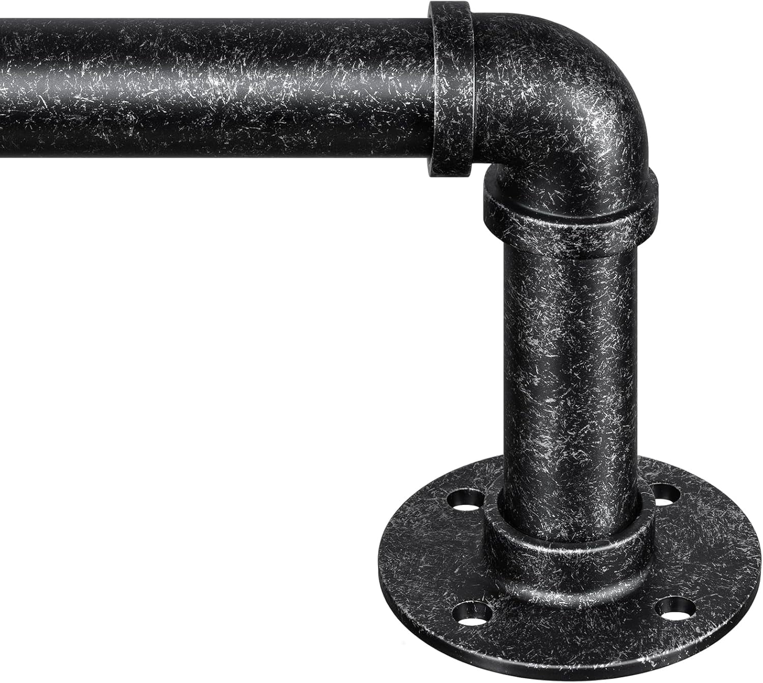 Curtain Rods for Windows 72 to 144, 1 Inch Industrial Wrap Around ...