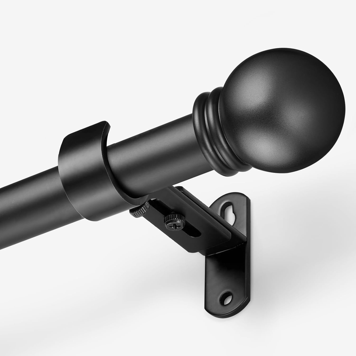 Curtain Rods for Windows 16 to 92 Inches, Curtain Rod Max Adjustable