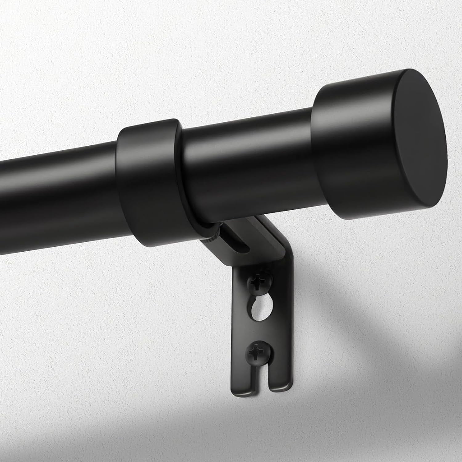 Curtain Rods for Windows 66 to 120, Black Curtain Rod, Adjustable 1 ...