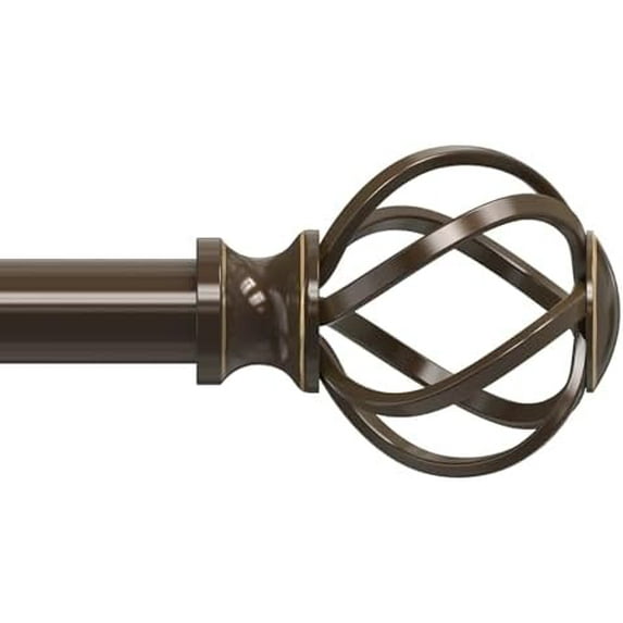 Curtain Rods for Windows 66 to 120 Inch(5.5-10 Feet),3/4