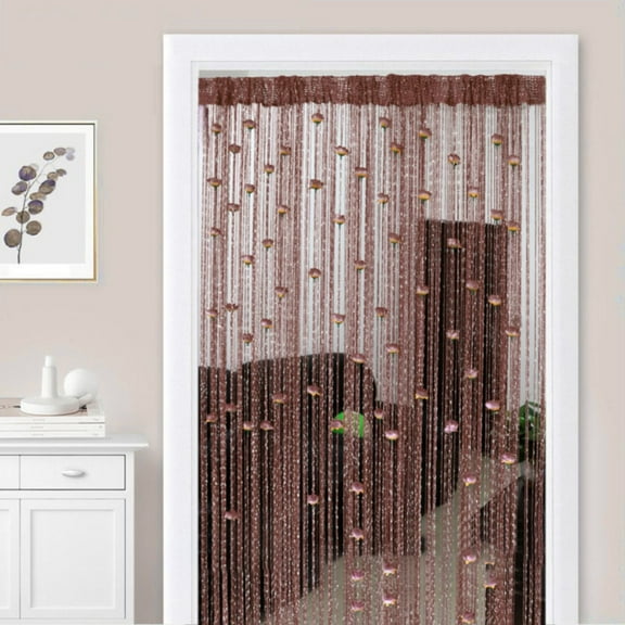 Curtain,Rose Thread Door Curtain New 39x78 Inch String Curtain With Roses Room Divider Decoration Easy To Use And Door Frame Tassel Rose Thread Door Curtain For Door Home Decor