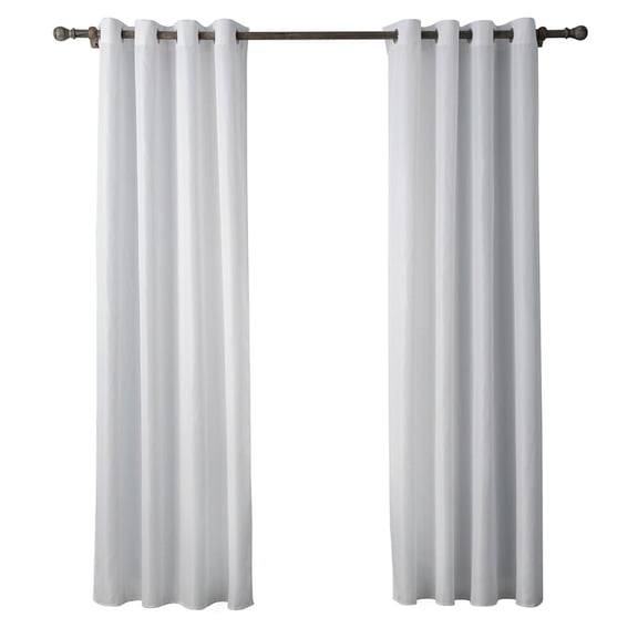 Simple Patterned Teal Sheer Curtains for Door and Window, White Fly Screen Panel