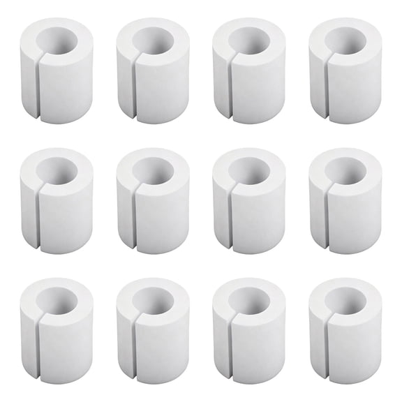 Curtain Spacers Drapery Spacers Clamp On Feature for Easy Install Curtain Rod Accessory Fits Most Curtains Rods 12Pack