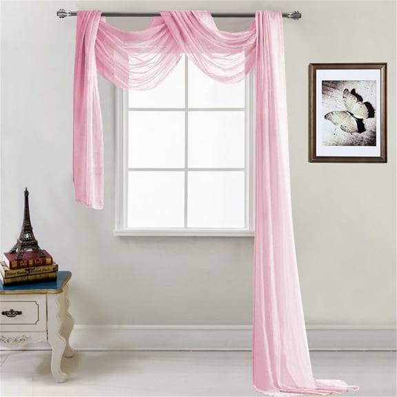 Curtain Terylene Multicolor Window Screen - 1 * Window Screen Polyester Curtains - Polyester-Cotton Blend Red Size 24*18*3CM