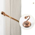 thumbnail image 1 of Curtain Tie Backs, TOUMENY Alloy Curtain Holdbacks Wall Mounted Hooks, 2 Pack Decorative Coat Hanger Set for Curtains Towels Hats Clothes, Rose Gold, 1 of 7