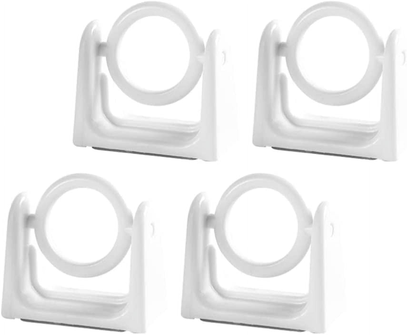 Curtain Tieback Hooks 4pcs Curtain Rod Bracket Adhesive Curtain Rod
