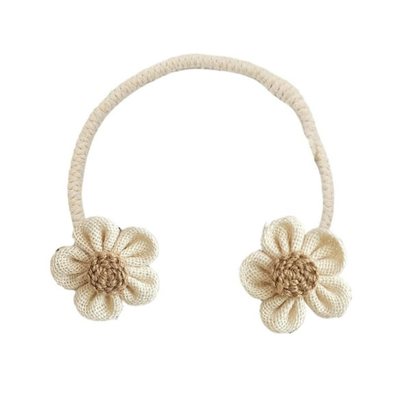 Curtain Tiebacks 1 Pack | Sunflower Curtain Tieback Boho | Simple Elegant DIY Curtain Holdbacks | Accessories Wall Decoration for Home Office | 18.11 Inch, A