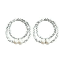 Curtain Tiebacks,Curtain Ties,Strong Magnetic Curtain Tiebacks Modern Simple Style Drape Tie Backs Convenient Decorative Weave Rope Curtain Holdbacks for Thin Or Thick Home & Office Window Draperies