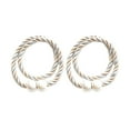 thumbnail image 1 of Curtain Tiebacks,Curtain Ties,Strong Magnetic Curtain Tiebacks Modern Simple Style Drape Tie Backs Convenient Decorative Weave Rope Curtain Holdbacks for Thin Or Thick Home & Office Window Draperies, 1 of 8