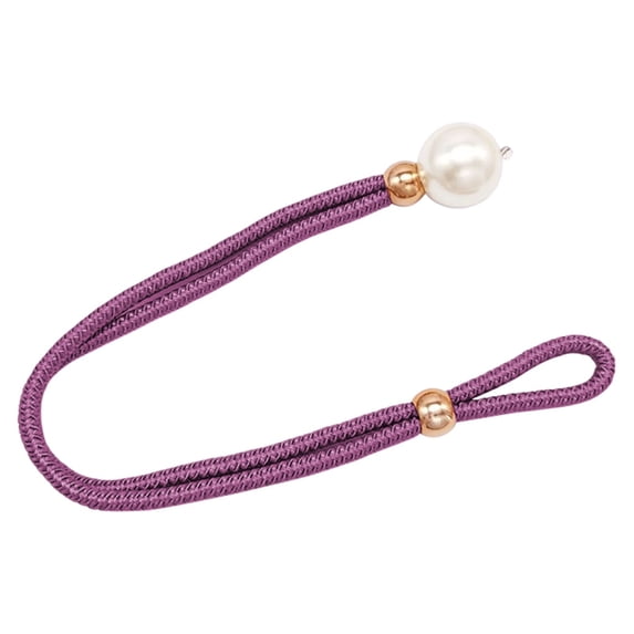 Curtain Tiebacks Faux Pearl Beaded Drapery Holdbacks Durable Tie Backs Drapery Holdbacks Holder Buckles Holdbacks for Window Curtain Panels, Drapes, Home Decor, 21.65x1.57"