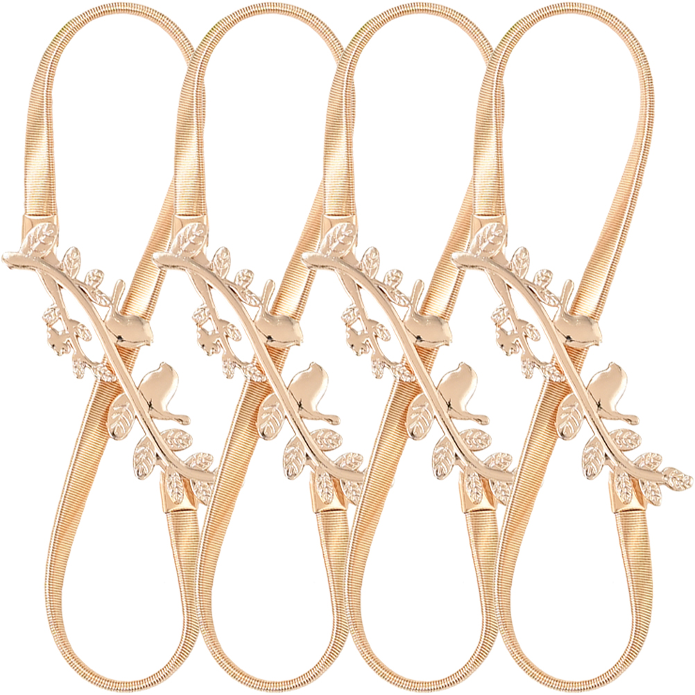 Curtain Tiebacks Gold Vintage Decor 4 Pcs Metal Buckle Alloy Finished Product Curtains Home