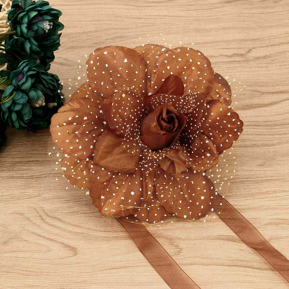 Curtain Tiebacks， Peony Flower Magnetic Curtain Holders，Elegant Decorative Rope Holdback Holders, Home Decor Thin or Sheer Window Drapries