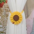 thumbnail image 1 of Curtain Tiebacks Sunflower Tieback Holders For Curtains No Drill Curtain Accessories 1PC Polyester Curtains,A,Cloth, 1 of 5
