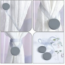 Curtain Ties, Magnetic Curtain Tie for Bedroom and Bathroom Decoration Curtain Frame, Magnetic Curtain Strap is Sleek, Rust-Proof, Fixed with Screws and will Not Fall Off