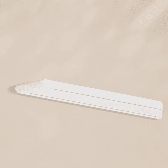 Curtain Track End Cap, End Stops for Double Row Curtain Tracks (White)