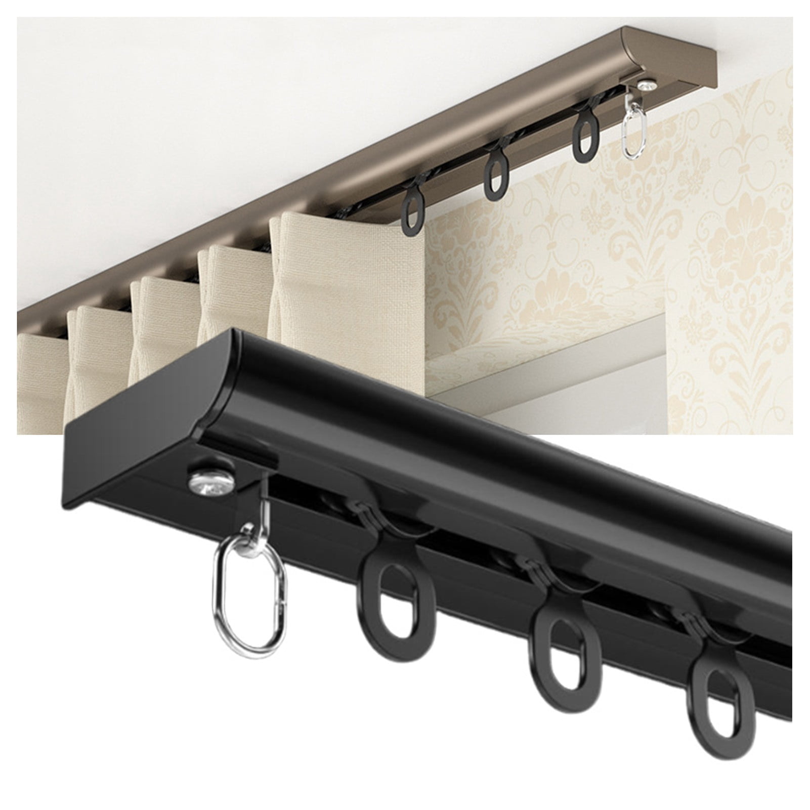Certain Track Curtain Track, Room Divider Curtain Rod, Thick and Heavy Aluminum ...