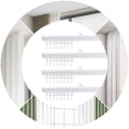 thumbnail image 1 of Curtain Track w/ Hooks 9ft-12ft Aluminium Ceiling Mount Curtain Tracks Scalable, 1 of 6