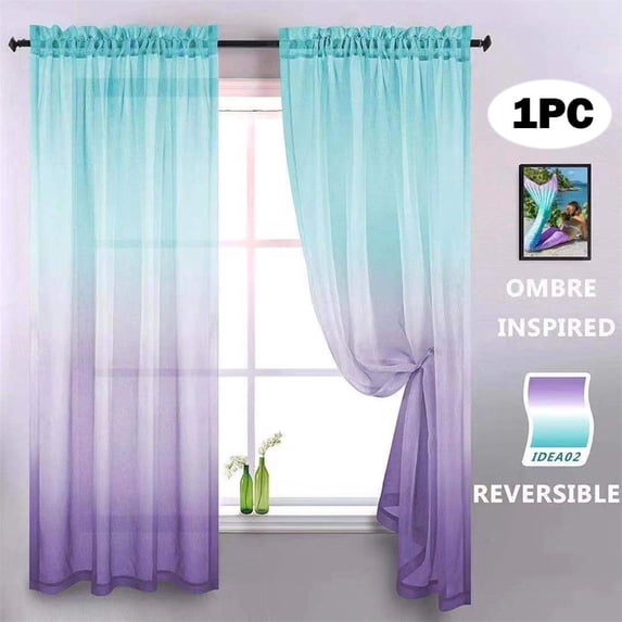Curtain,U. S Home Textile Home 80 Inch Length Yellow and Grey Sheer Curtains 4 Panels Set Window Curtains for Bedroom Kitchen Decor,Bright Yellow and Light Gray