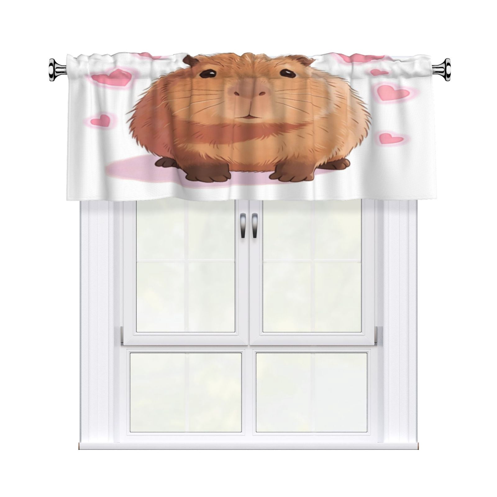 Curtain Valance 54x18in Light Filtering Short Window Valance For ...