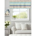 thumbnail image 1 of Curtain Valance for Windows,Boho Colorful Stripe Ethnic Style Kitchen Valances Rod Pocket Short Curtains,Rustic Flower Petals Art Window Treatment Panel for Bedroom Bathroom 60"x18", 1 of 7