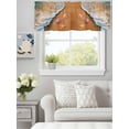 Curtain Valance for Windows, Coastal Seashells Starfish Kitchen ...