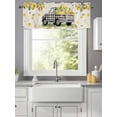 thumbnail image 1 of Curtain Valance for Windows,Farm Checker Truck Lemon Kitchen Valances Rod Pocket Short Curtains,Pastoral Fruit Flower Leaf on Linen Window Treatment Panel for Bedroom Bathroom 42x12in, 1 of 9