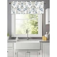 thumbnail image 1 of Curtain Valance for Windows,Farmhouse Watercolor Eucalyptus Leaves Kitchen Valances Rod Pocket Short Curtains,Blue Green Plants Window Treatment Panel for Bedroom Bathroom 42x12in, 1 of 9