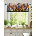 thumbnail image 1 of Curtain Valance for Windows,Garden Flower Oil Painting Art Kitchen Valances Rod Pocket Short Curtains,Blossom Daisy Lavender Floral Window Treatment Panel for Bedroom Bathroom 54x18in, 1 of 9