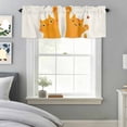 Curtain Valance for Windows, Japanese Lovely Cats Kitchen Valances Rod ...