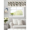 thumbnail image 1 of Curtain Valance for Windows,Magnolia Plant Flower Kitchen Valances Rod Pocket Short Curtains,Farm Vintage Wood Grain Window Treatment Panel for Bedroom Bathroom 60"x18", 1 of 7