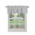Curtain Valance for Windows Nautical Anchor Sailboat Rod Pocket Valance
