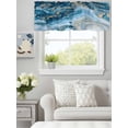 thumbnail image 1 of Curtain Valance for Windows,Retro Abstract Blue Marble Stone Kitchen Valances Rod Pocket Short Curtains,Modern Liquid Texture Window Treatment Panel for Bedroom Bathroom 60x18in, 1 of 9