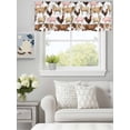 thumbnail image 1 of Curtain Valance for Windows, Rustic Cow Pig Chicken Sheep Kitchen Valances Rod Pocket Short Curtains, Farmhouse Animal Seamless Window Valance for Bedroom Bathroom Living room 60x14in, 1 of 9