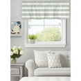 thumbnail image 1 of Curtain Valance for Windows,Sage Green Stripes Kitchen Valances Rod Pocket Short Curtains,Modern Minimalist Geometric Window Treatment Panel for Bedroom Bathroom 60"x18", 1 of 7