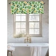 thumbnail image 1 of Curtain Valance for Windows, St Patrick's Day Clovers Hat Coin Kitchen Valances Rod Pocket Short Curtains, Green Heart Shamrocks Leaf Window Valance for Bedroom Bathroom Living room 56x16in, 1 of 9
