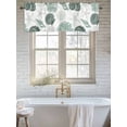 thumbnail image 1 of Curtain Valance for Windows, Summer Ocean Green Conch Shell Kitchen Valances Rod Pocket Short Curtains, Abstract Starfish Coral Window Valance for Bedroom Bathroom Living room 56x16in, 1 of 9