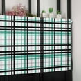 thumbnail image 1 of Curtain Valance for Windows Turquoise Color Lines Thick and Thin Kitchen Valances Rod Pocket Short Curtains,Black and White Stripes Abstract Window Treatment Panel for Living Room Bathroom Bedroom, 1 of 8