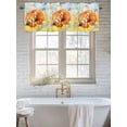 thumbnail image 1 of Curtain Valance for Windows, Watercolor Raccoon Spring Flower Kitchen Valances Rod Pocket Short Curtains, Yellow Floral Animal Art Window Valance for Bedroom Bathroom Living room 56x16in, 1 of 9