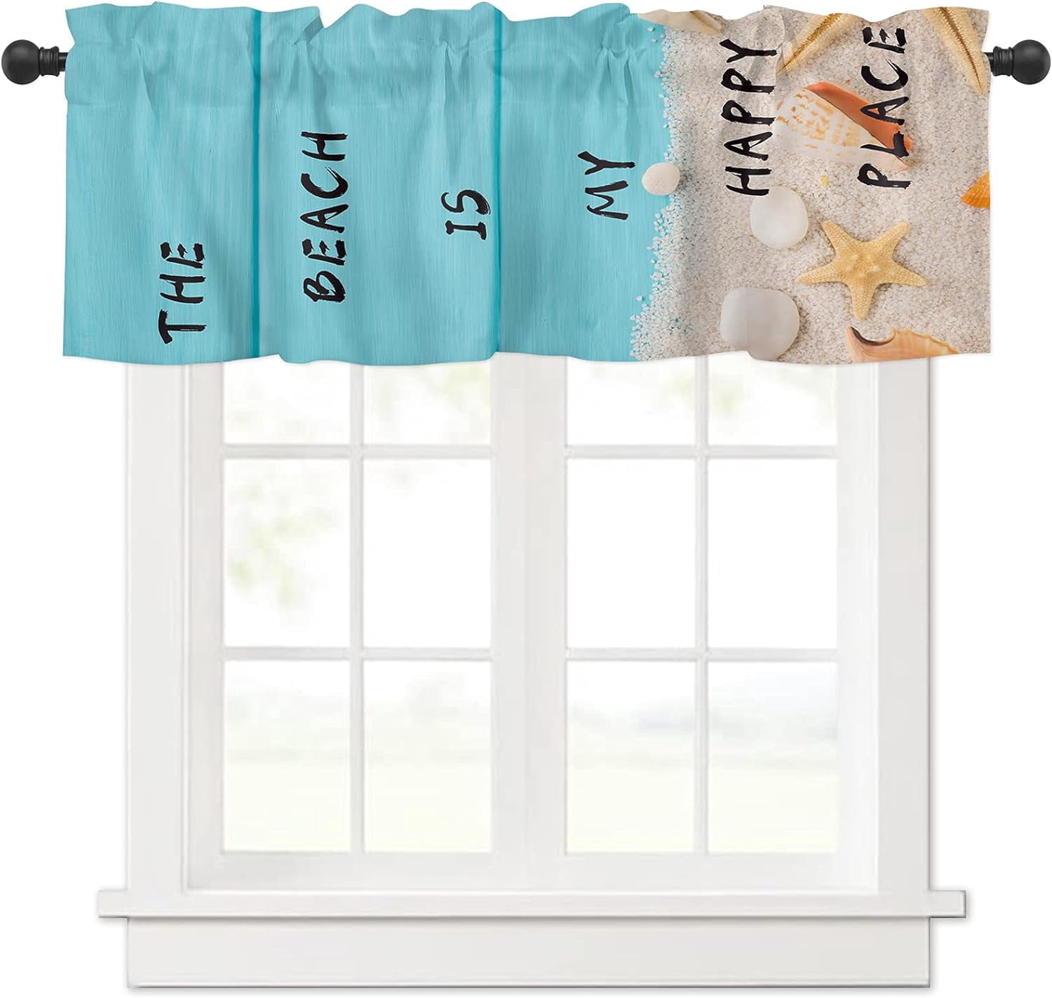 Curtain Valances for Kitchen Windows/Bathroom/Living Room/Bedroom Rod