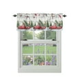 Curtain Valances for Windows, Christmas Truck Pine Tree Window Valances