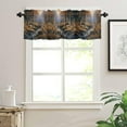 thumbnail image 1 of Curtain Valances for Windows, Deer Standing by a Stream Deep in The Forest Rod Pocket Valance Window Treatments Short Curtains for Kitchen Bathroom Living Room 54 x 18 Inches, 1 Panel, 1 of 6