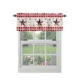 Curtain Valances for Windows, Happy 4 th of July Red Window Valances