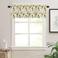 thumbnail image 1 of Curtain Valances for Windows, Retro Watercolor Tropical Plants Palm Tree Rod Pocket Valance Window Treatments Short Curtains for Kitchen Bathroom Living Room 54 x 18 Inches, 1 Panel, 1 of 6