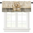 thumbnail image 1 of Curtain Valances for Windows, Sheep Seat on Sofa Rustic Rod Pocket Valance Window Treatments Short Curtains for Kitchen Bathroom Living Room 54 x 18 Inches, 1 Panel, 1 of 6