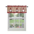 Curtain Valances for Windows, Valentine's Day Cute Gnome Window