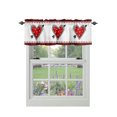 Curtain Valances for Windows, Valentine's Day Love Heart Window