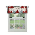 Curtain Valances for Windows, Valentine's day Rose Window Valances