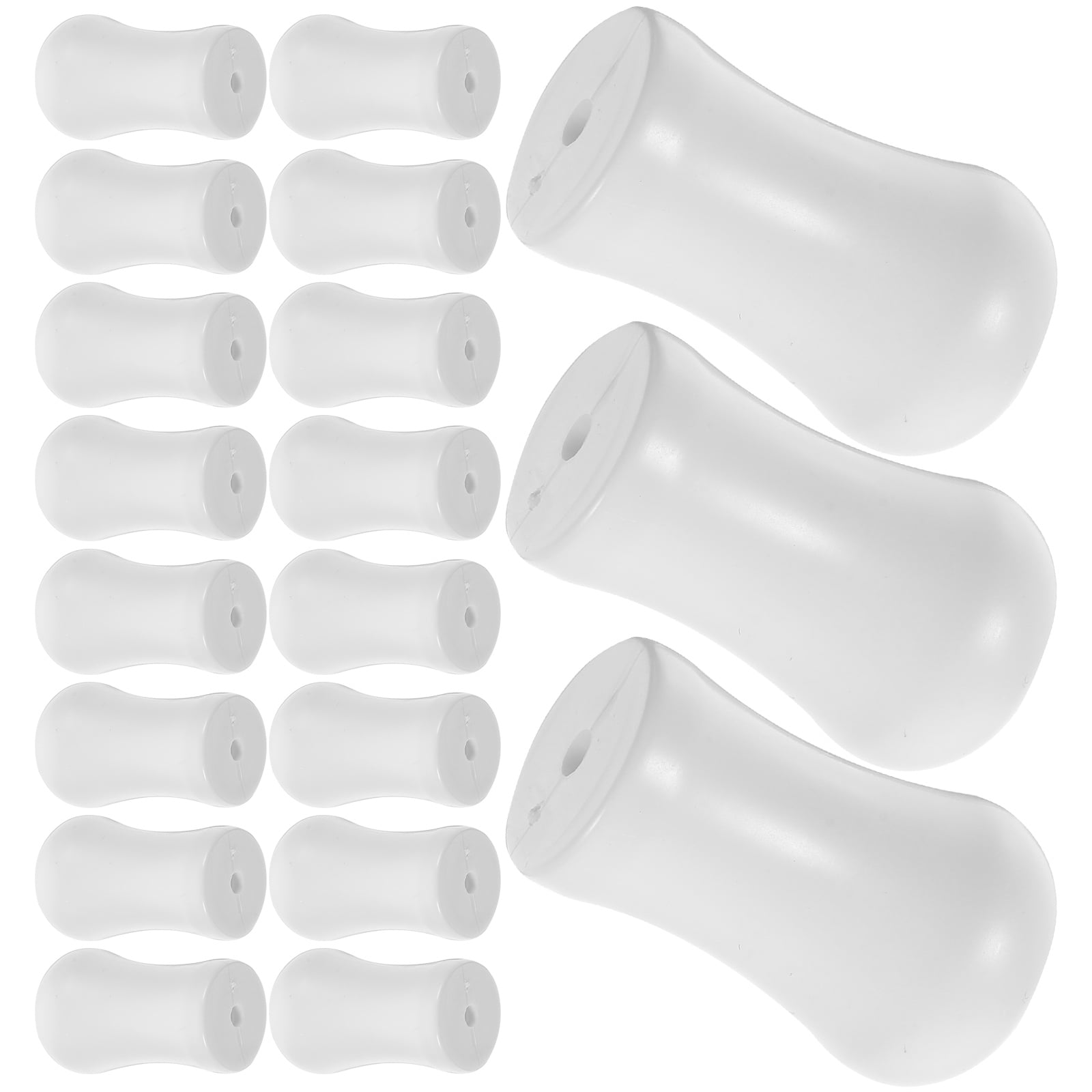 Curtain Wood Pendant Window Shade Pull Tassel Blind Cord Knobs 24 Pcs Water Drop Plastic